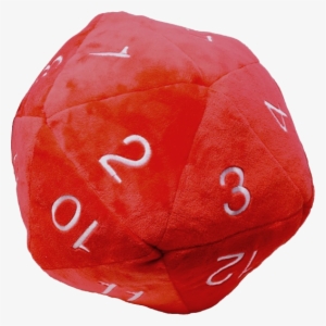 Ultra Pro D20 Jumbo Plush Red Die - Ultra-pro Jumbo D20 Plush Dice - Red