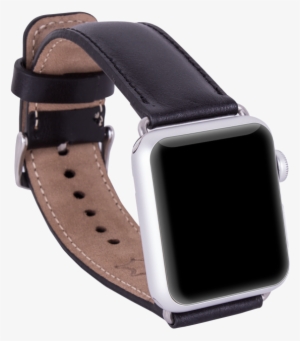 Black Leather Strap For Apple Watch - Watch Strap