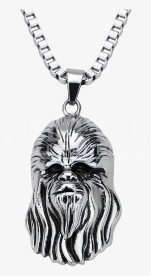 Stainless Steel Star Wars Chewbacca Head Pendant