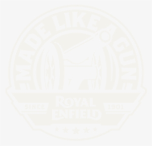 Re Made Like A Gun Logo Rev2 - Royal Enfield Logo Stickers