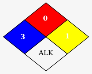 Small - Rombo De Seguridad Soda Caustica