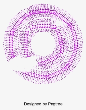 Purple Fresh Spotted Circle Effect Element, Circle - Portable Network Graphics