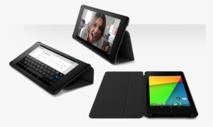 Official Nexus 7 Flip Case Google Play - Nexus 7 (2013) Case - White/red