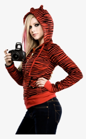 Avril Lavigne In Red