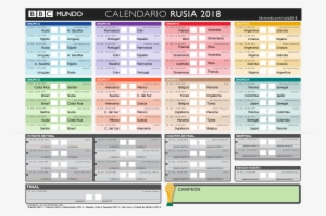Bbc - Calendario Mundial 2018 España