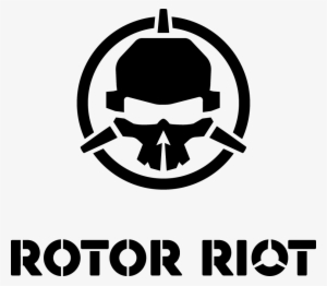 Rotorriot Logo Bottomtext Blk - Rotor Riot Logo