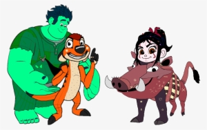 The Lion King's Timon And Pumbaa Images Wreck-it Ralph - Wreck It Ralph Lion King