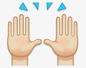 Hand Emoji Clipart 100 Percent - Praise Hands Emoji Png