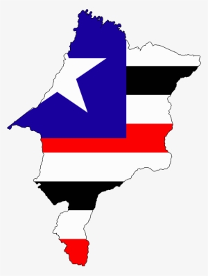 Flag Map Of Maranhao - Mapa Do Maranhão Png