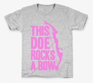 This Doe Rocks A Bow Kids T-shirt