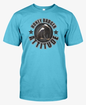 Honey Badger Attitude - Full Tilt Logo T-shirt (colour: Grey / Size: M)