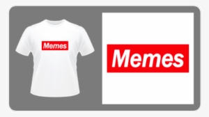 Meme Design White Shirt Button