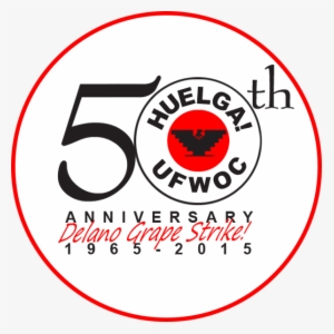 50th Anniversary Delano Grape Strike Button - Patch
