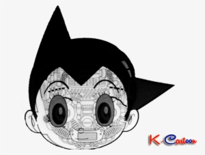 Manusia Mesin Astro Boy Hitam Putih - Astro Boy X Ray