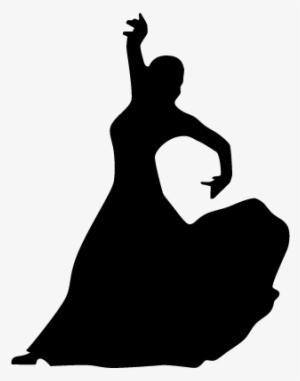 Female Flamenco Dancer Silhouette Vector - Flamenco Dancer Silhouette