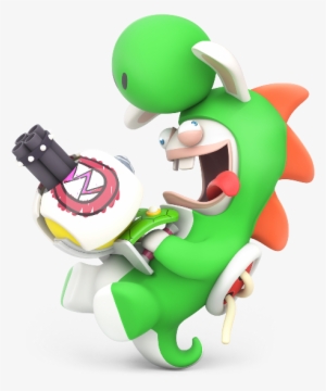 Rabbid Yoshi - Rabbidskingdombattle - Mario Rabbids Kingdom Battle Rabbid Yoshi