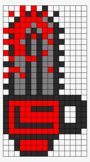 Groovy Evil Dead Chainsaw Perler Bead Pattern / Bead - Chainsaw Perler Beads