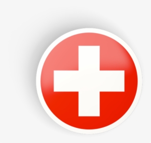 Illustration Of Flag Of Switzerland - Switzerland Flag Round Png