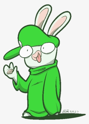 Here's Some Rabbid Luigi To Brighten Your Day I Find - Rabbid Luigi Fanart