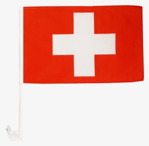 Switzerland Car Flag - Drapeau Suisse Fond Transparent
