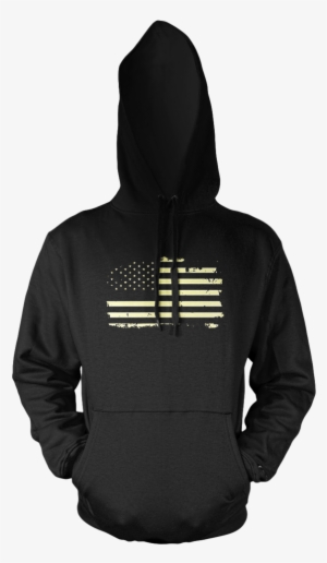 Distressed American Flag Pullover Hoodie