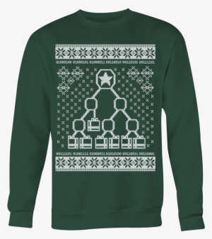 Binary Christmas Tree Ugly Sweater - Mighty Boosh Christmas Jumper