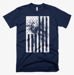American Flag Distressed T-shirt - Just Hold My Hod