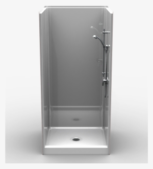 Curbed Shower One Piece 42×38 - Shower Door
