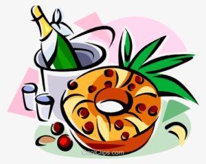 Bolo Rei, Portuguese Sweet Bread Royalty Free Vector - Bolo Rei Clipart