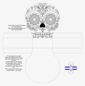 The Tabs Are A Little Over A Half Inch Wide, So It - Calaverita De Azucar Para Armar