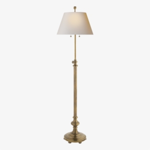 Overseas Adjustable Club Floor Lamp In Antique-b - Lampshade
