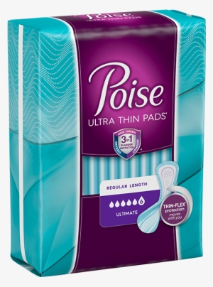 Poise Ultra Thin Shape Package Left - Poise Ultra Thin Pads Long Length