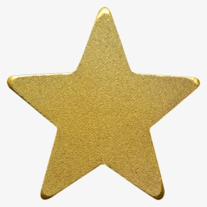 Lucky Star - Gold Star On Transparent Background