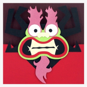 Aku Design Paper Art Cartoon Network Samurai Jack - Cartoon