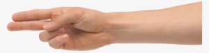 Two Finger Hand Png Image - Hand Three Png