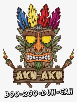 Model Image T Shirt - Aku Aku Logo
