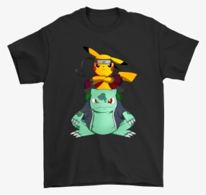 Pokemon Pikachu And Bulbasaur Mashup Naruto Jiraiya - Snoopy Installing Muscles Please Wait