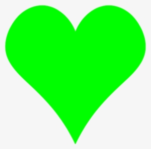 Heart-shaped Clipart Plain - Heart Shape Color Green