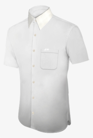 Plain White Shirt Png Pocket Buttons Thread White Button - เสื้อ คอ ปก สี ขาว Png