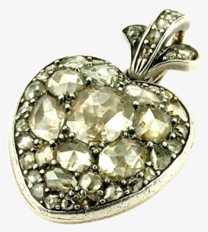 A Splendid Georgian 'flaming Heart' Diamond Locket, - Locket