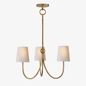 Reed Small Chandelier In Hand-rubbed Antique Bra