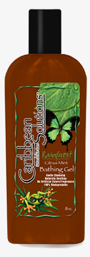 Rainforest Citrus Mint Bath Gel - Onyx Natural Tanning Oil, 4 Oz, Caribbean Solutions