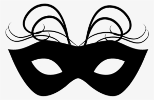 Carnival Mask With Thin Feathers Ornament Vector - Mascaras Del Carnaval De Blancos Y Negros