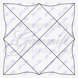 Small Crosshatch Grid Block - Triangle