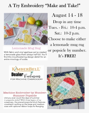 Make And Take - Kimberbell Kd613 The Jeanette - Sm & Med Design