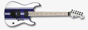 Custom Shop San Dimas Quilt Maple Racing Stripe, Blue, - Charvel Racing Stripe