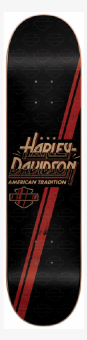 Darkstar Deck Harley-davidson Racing Stripes Red - Skateboard Deck