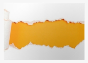 Paper Hole With Torn Edges Design Template Poster • - Paper Torn