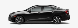 2017 Honda Civic Touring Black Exterior Model Side - Ford Focus Titanium Sedan 2018