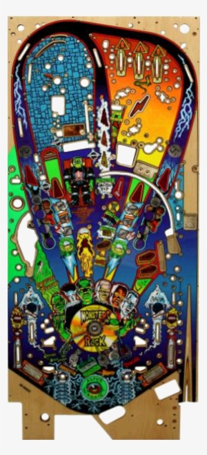 Monster Bash Playfield - Monster Bash Pinball Playfield